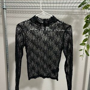 H&M Lace Turtleneck